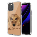 Apple iPhone 12 Pro Max Dachshund Design Double Layer Phone Case Cover