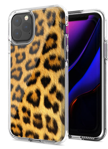 Apple iPhone 12 Classic Leopard Design Double Layer Phone Case Cover