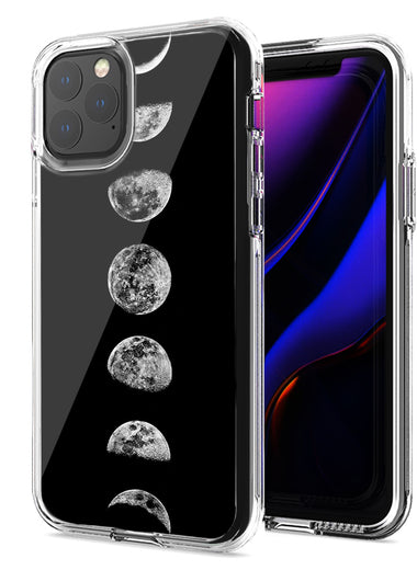 Apple iPhone 12 Moon Transitions Design Double Layer Phone Case Cover