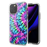 Apple iPhone 12 Pro Max Hippie Tie Dye Design Double Layer Phone Case Cover