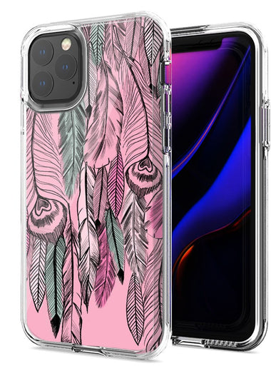 Apple iPhone 12 Pro 6.1" Wild Feathers Design Double Layer Phone Case Cover