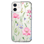 Apple iPhone 12 Mini Spring Pastel Wild Flowers Summer Classy Elegant Beautiful Hybrid Protective Phone Case Cover