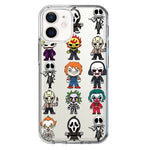 Apple iPhone 12 Mini Cute Classic Halloween Spooky Cartoon Characters Hybrid Protective Phone Case Cover