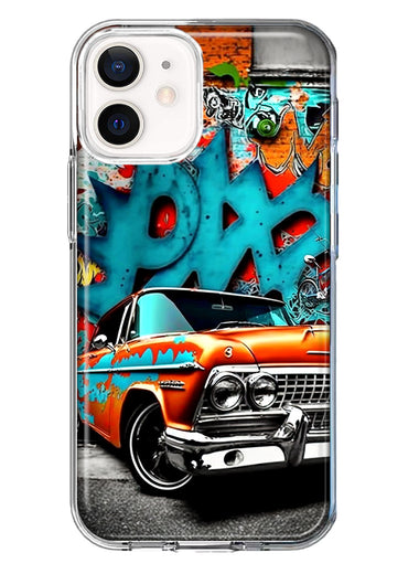 Apple iPhone 12 Mini Lowrider Painting Graffiti Art Hybrid Protective Phone Case Cover