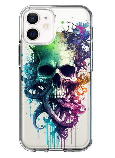 Apple iPhone 11 Fantasy Octopus Tentacles Skull Hybrid Protective Phone Case Cover