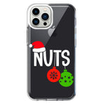 Apple iPhone 12 Pro Max Christmas Funny Couples Chest Nuts Ornaments Hybrid Protective Phone Case Cover