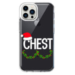 Apple iPhone 12 Pro Max Christmas Funny Ornaments Couples Chest Nuts Hybrid Protective Phone Case Cover