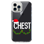 Apple iPhone 11 Pro Max Christmas Funny Ornaments Couples Chest Nuts Hybrid Protective Phone Case Cover