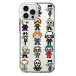 Apple iPhone 12 Pro Max Cute Classic Halloween Spooky Cartoon Characters Hybrid Protective Phone Case Cover