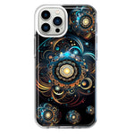 Apple iPhone 12 Pro Max Mandala Geometry Abstract Multiverse Pattern Hybrid Protective Phone Case Cover
