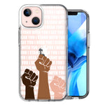 Apple iPhone 13 BLM Equality Stand With You Double Layer Phone Case Cover