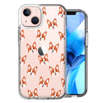 Apple iPhone 13 Shiba Inu Polkadots Design Double Layer Phone Case Cover