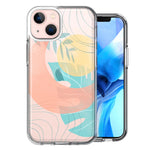Apple iPhone 13 Tropical Sun Moon Design Double Layer Phone Case Cover