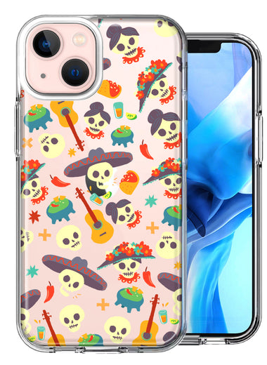 Apple iPhone 13 Mini Day Of The Dead Design Double Layer Phone Case Cover