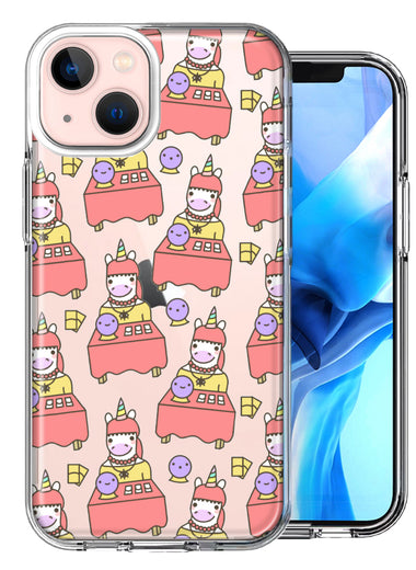 Apple iPhone 13 Mini Psychic Reading Unicorn Design Double Layer Phone Case Cover