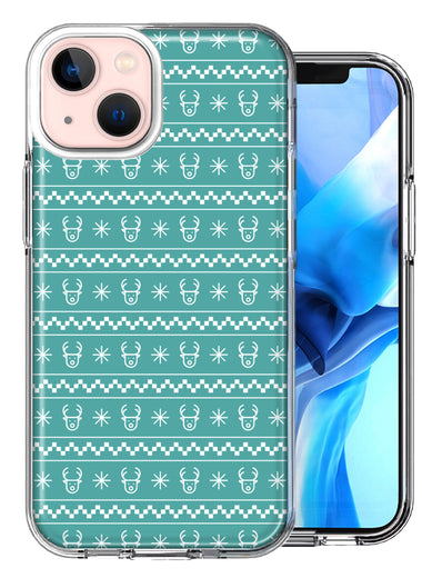 Apple iPhone 13 Mini Reindeer Pattern Design Double Layer Phone Case Cover