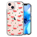 Apple iPhone 13 Watermelon Polkadots Design Double Layer Phone Case Cover