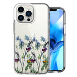 Apple iPhone 13 Pro Country Dried Flowers Design Double Layer Phone Case Cover