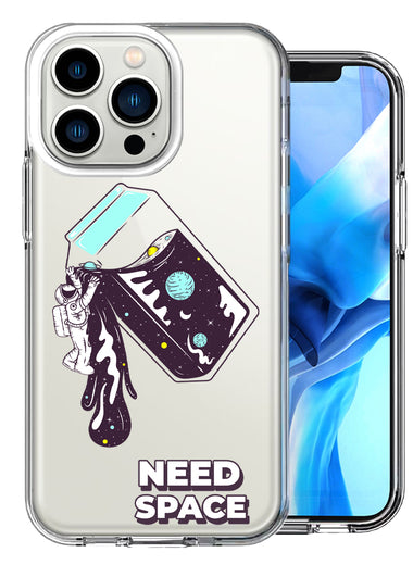 Apple iPhone 13 Pro Need Space Astronaut Design Double Layer Phone Case Cover