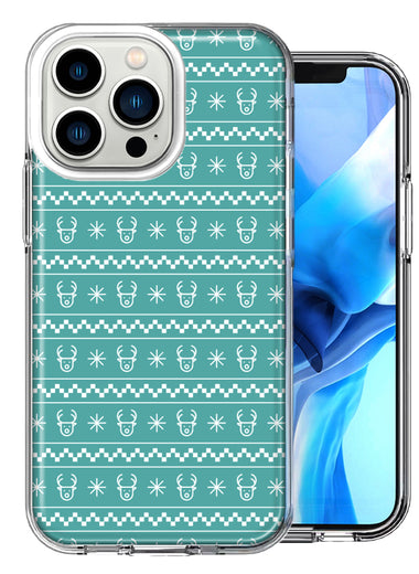 Apple iPhone 13 Pro Reindeer Pattern Design Double Layer Phone Case Cover
