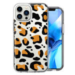 Apple iPhone 15 Pro Classic Animal Wild Leopard Jaguar Print Design Double Layer Phone Case Cover