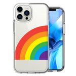Apple iPhone 13 Pro Max Just Rainbow Design Double Layer Phone Case Cover