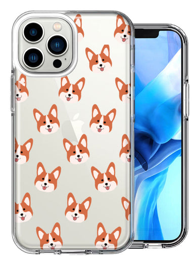 Apple iPhone 13 Pro Max Shiba Inu Polkadots Design Double Layer Phone Case Cover