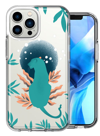 Apple iPhone 13 Pro Max Moon Jaguar Design Double Layer Phone Case Cover