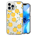 Apple iPhone 13 Pro Max Polkadots Pineapples Design Double Layer Phone Case Cover