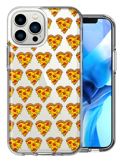 Apple iPhone 13 Pro Max Pizza Polkadots Design Double Layer Phone Case Cover