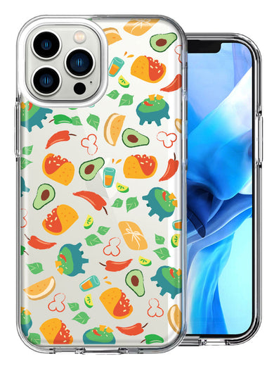 Apple iPhone 13 Pro Max Tacos and Guac Design Double Layer Phone Case Cover