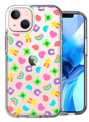 Apple iPhone 14 Cute Lucky Marshmallow Cereal Nostalgic Double Layer Phone Case Cover