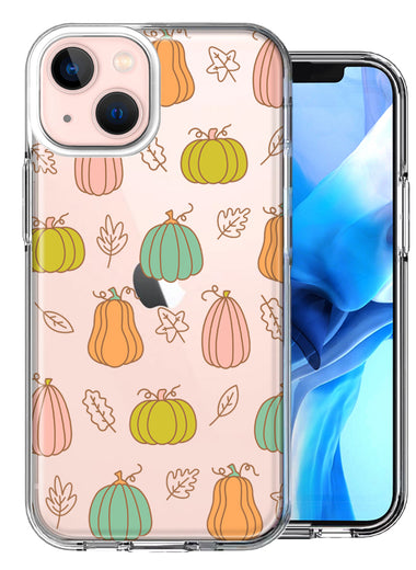 Apple iPhone 13 Fall Autumn Fairy Pumpkins Thanksgiving Spooky Season Double Layer Phone Case Cover