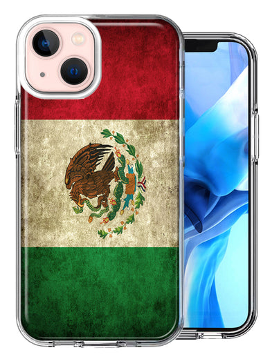 Apple iPhone 14 Flag of Mexico Double Layer Phone Case Cover