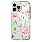 Apple iPhone 13 Pro Spring Pastel Wild Flowers Summer Classy Elegant Beautiful Hybrid Protective Phone Case Cover