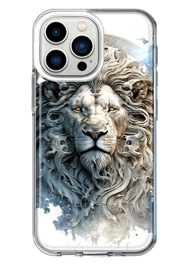 Apple iPhone 13 Pro Abstract Lion Sculpture Hybrid Protective Phone Case Cover