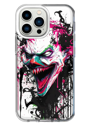 Apple iPhone 13 Pro Evil Joker Face Painting Graffiti Hybrid Protective Phone Case Cover