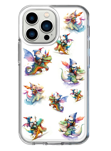 Apple iPhone 13 Pro Cute Fairy Cartoon Gnomes Dragons Monsters Hybrid Protective Phone Case Cover
