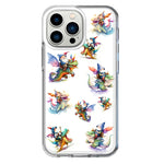 Apple iPhone 13 Pro Cute Fairy Cartoon Gnomes Dragons Monsters Hybrid Protective Phone Case Cover