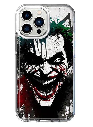 Apple iPhone 13 Pro Laughing Joker Painting Graffiti Hybrid Protective Phone Case Cover