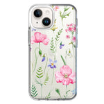 Apple iPhone 13 Mini Spring Pastel Wild Flowers Summer Classy Elegant Beautiful Hybrid Protective Phone Case Cover