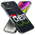 Apple iPhone 13 Pro Christmas Funny Ornaments Couples Chest Nuts Hybrid Protective Phone Case Cover