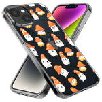 Apple iPhone 13 Mini Cute Cartoon Mushroom Ghost Characters Hybrid Protective Phone Case Cover