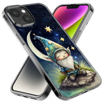 Apple iPhone SE 2nd 3rd Generation Stars Moon Starry Night Space Gnome Hybrid Protective Phone Case Cover