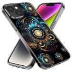 Apple iPhone XS Mandala Geometry Abstract Multiverse Pattern Hybrid Protective Phone Case Cover
