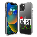 Apple iPhone 14 Pro Christmas Funny Ornaments Couples Chest Nuts Hybrid Protective Phone Case Cover