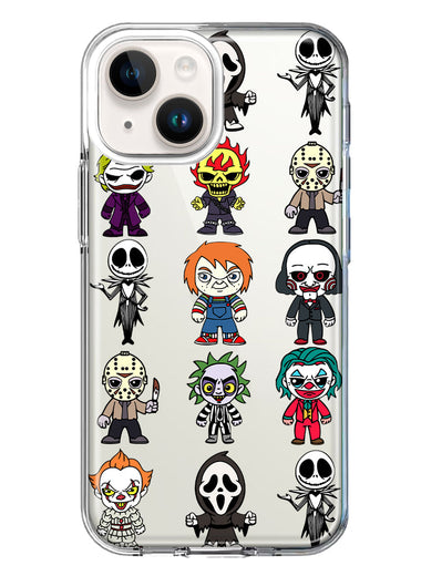 Apple iPhone 15 Cute Classic Halloween Spooky Cartoon Characters Hybrid Protective Phone Case Cover