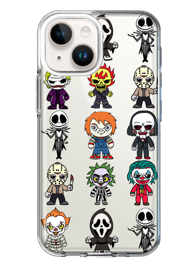 Apple iPhone 13 Mini Cute Classic Halloween Spooky Cartoon Characters Hybrid Protective Phone Case Cover