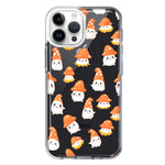 Apple iPhone 14 Pro Cute Cartoon Mushroom Ghost Characters Hybrid Protective Phone Case Cover