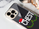Apple iPhone 13 Pro Christmas Funny Ornaments Couples Chest Nuts Hybrid Protective Phone Case Cover